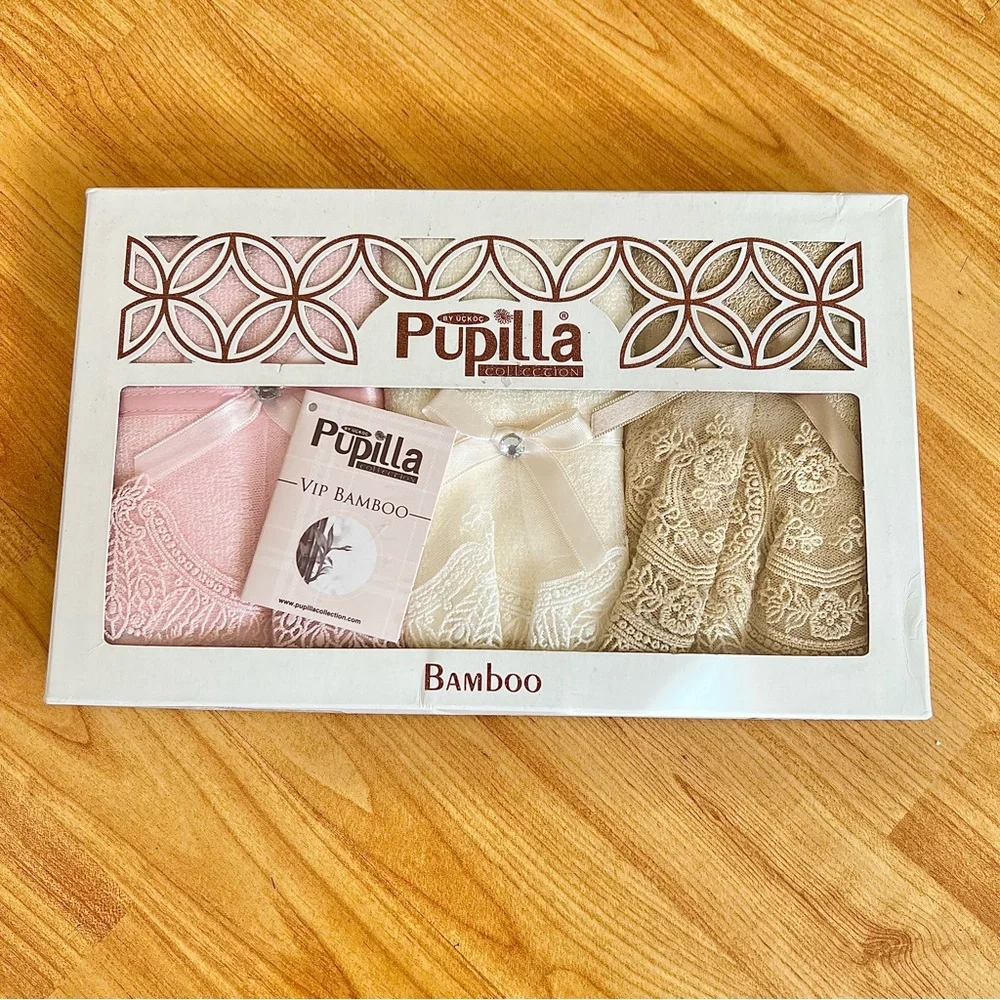 Pupilla Collection VIP Bamboo hand towels set